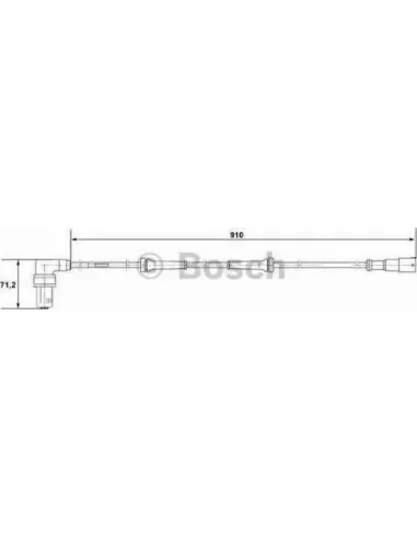 Sensor, revoluciones de la rueda Bosch 265001057