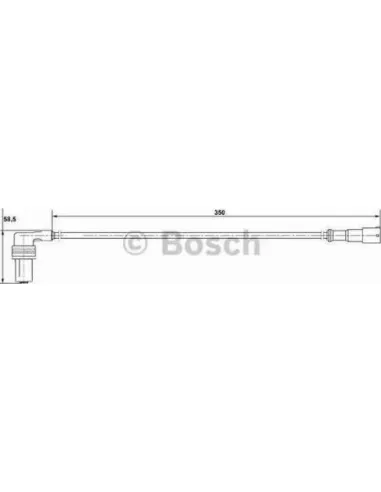 Sensor, revoluciones de la rueda Bosch 265001134