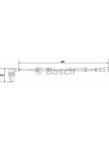 Sensor, revoluciones de la rueda Bosch 265001220