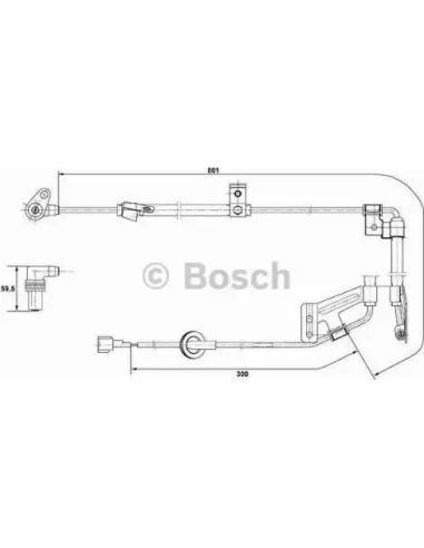 Sensor, revoluciones de la rueda Bosch 265001273