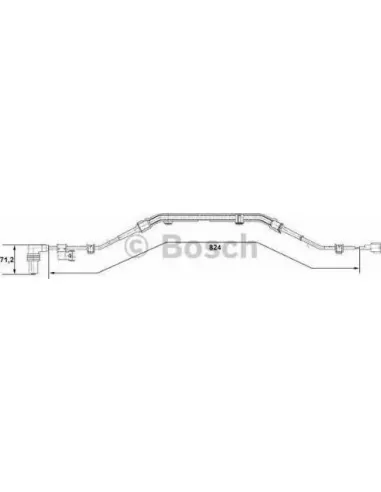 Sensor, revoluciones de la rueda Bosch 265001276