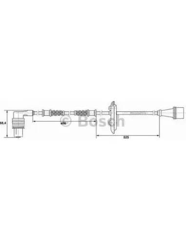 Sensor, revoluciones de la rueda Bosch 265001282