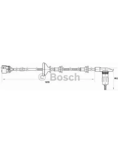 Sensor, revoluciones de la rueda Bosch 265001380