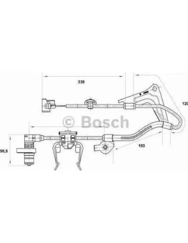 Sensor, revoluciones de la rueda Bosch 265001416