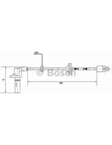 Sensor, revoluciones de la rueda Bosch 265002208