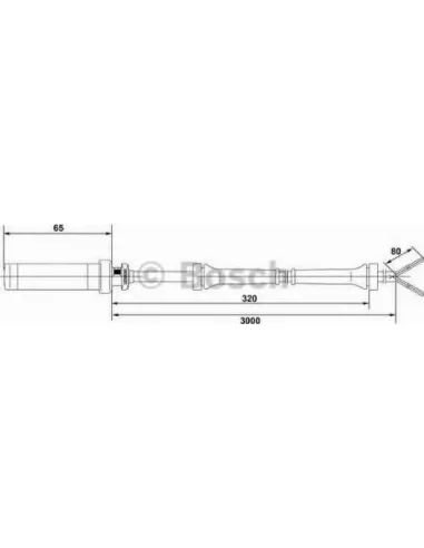 Sensor, revoluciones de la rueda Bosch 265004008