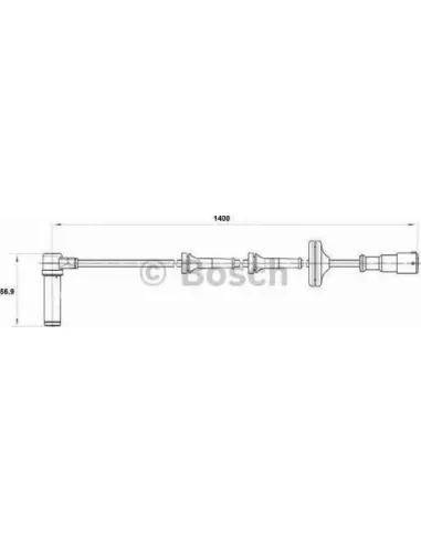 Sensor, revoluciones de la rueda Bosch 265004011