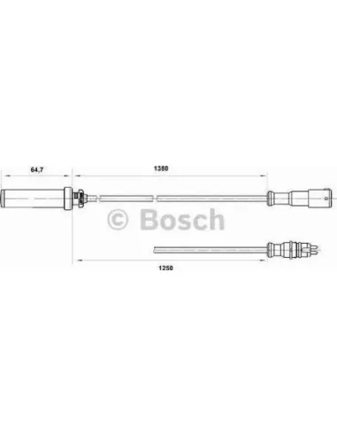 Sensor, revoluciones de la rueda Bosch 265004015