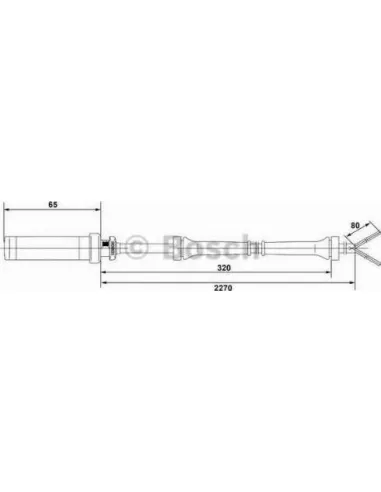 Sensor, revoluciones de la rueda Bosch 265004019