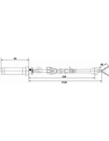 Sensor, revoluciones de la rueda Bosch 265004022