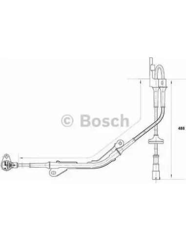 Sensor, revoluciones de la rueda Bosch 265006104