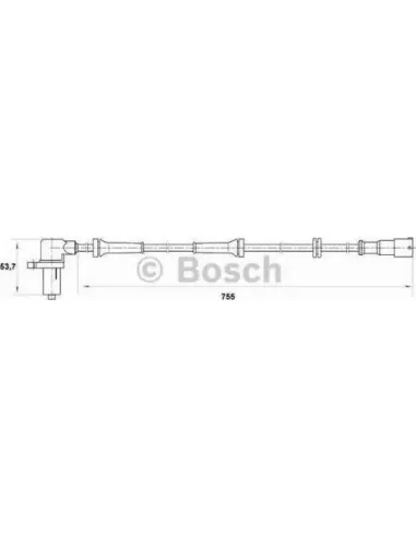 Sensor, revoluciones de la rueda Bosch 265006138