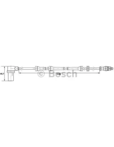 Sensor, revoluciones de la rueda Bosch 265006156