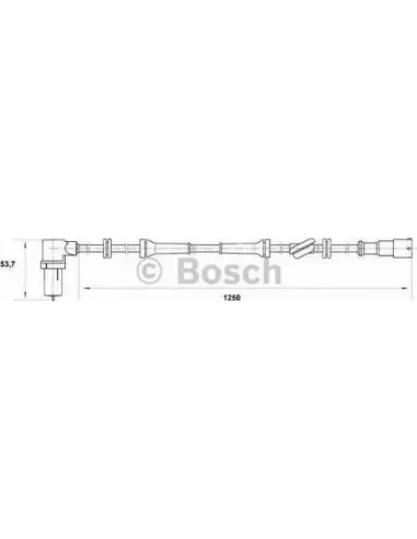 Sensor, revoluciones de la rueda Bosch 265006164