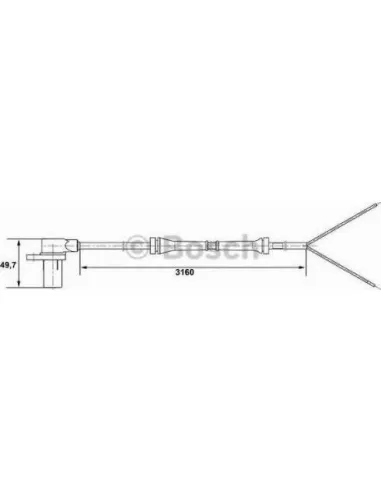 Sensor, revoluciones de la rueda Bosch 265006195