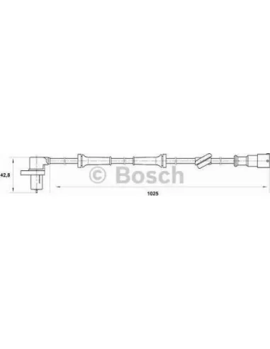 Sensor, revoluciones de la rueda Bosch 265006197