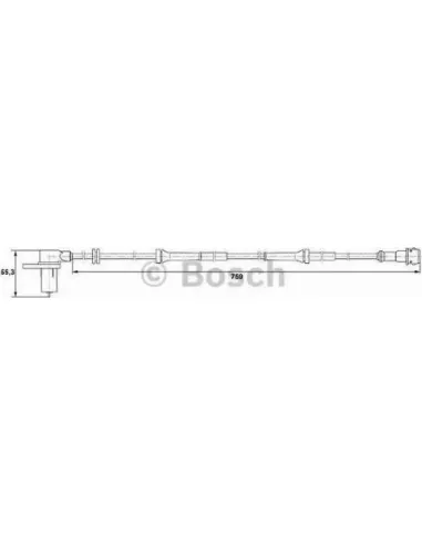 Sensor, revoluciones de la rueda Bosch 265006225