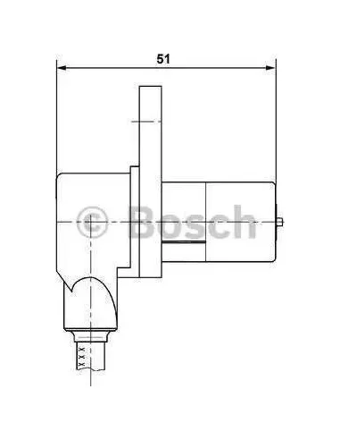 Sensor, revoluciones de la rueda Bosch 265006232