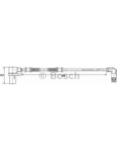 Sensor, revoluciones de la rueda Bosch 265006264