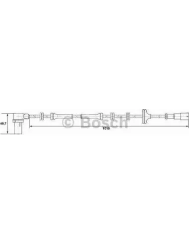 Sensor, revoluciones de la rueda Bosch 265006305