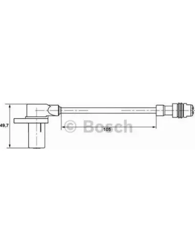 Sensor, revoluciones de la rueda Bosch 265006344