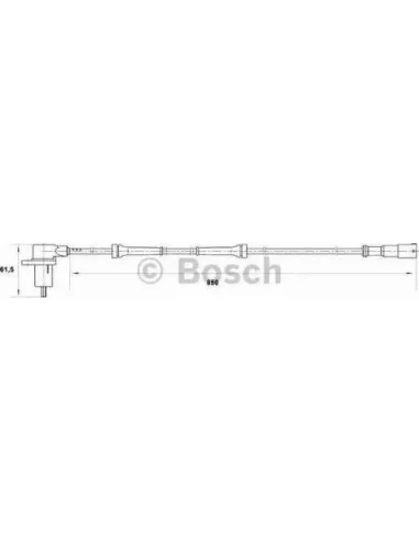 Sensor, revoluciones de la rueda Bosch 265006364