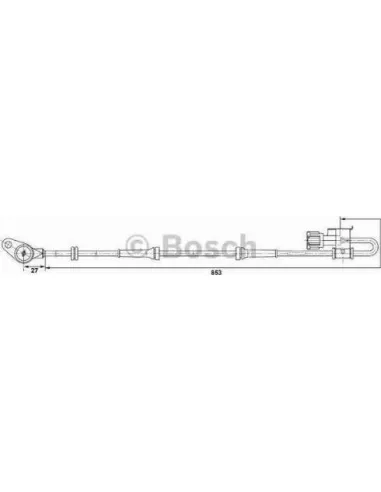 Sensor, revoluciones de la rueda Bosch 265006378