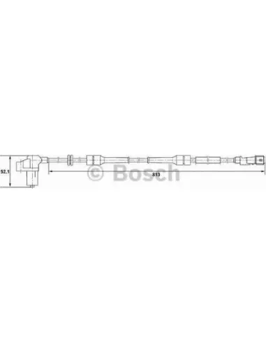 Sensor, revoluciones de la rueda Bosch 265006388