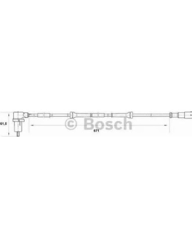 Sensor, revoluciones de la rueda Bosch 265006401