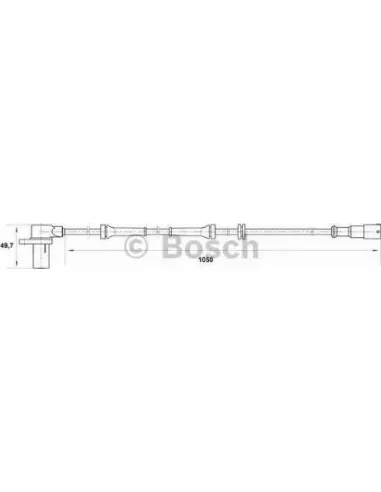 Sensor, revoluciones de la rueda Bosch 265006414