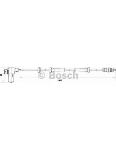 Sensor, revoluciones de la rueda Bosch 265006427