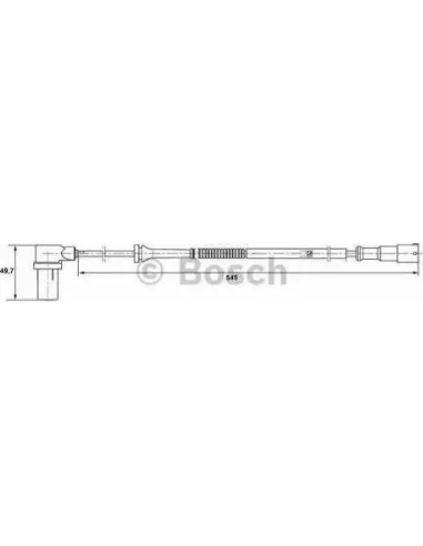 Sensor, revoluciones de la rueda Bosch 265006593