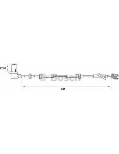 Sensor, revoluciones de la rueda Bosch 265006703