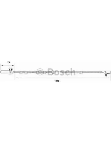 Sensor, revoluciones de la rueda Bosch 265006816