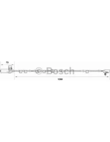 Sensor, revoluciones de la rueda Bosch 265006818