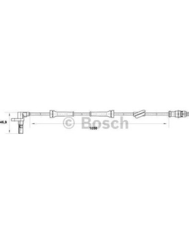 Sensor, revoluciones de la rueda Bosch 265007033