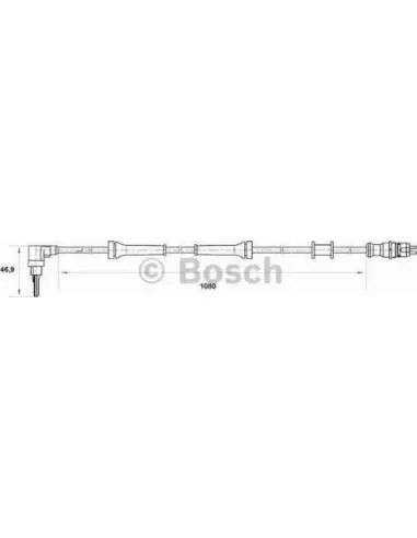 Sensor, revoluciones de la rueda Bosch 265007034