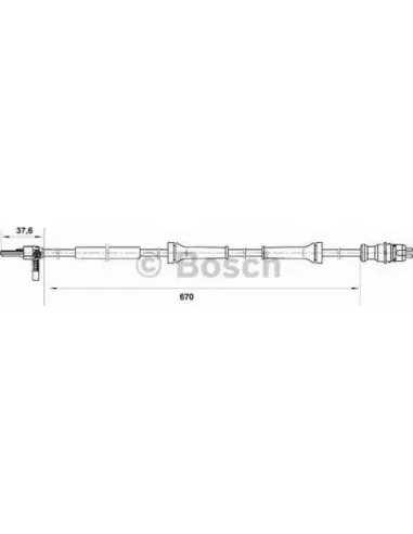 Sensor, revoluciones de la rueda Bosch 265007045