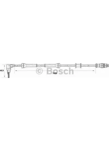 Sensor, revoluciones de la rueda Bosch 265007063