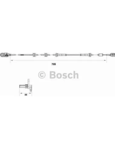 Sensor, revoluciones de la rueda Bosch 265007465