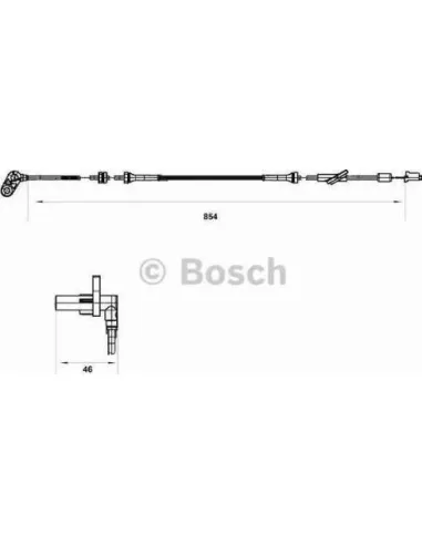 Sensor, revoluciones de la rueda Bosch 265007552