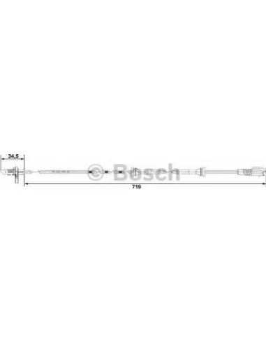 Sensor, revoluciones de la rueda Bosch 265007707