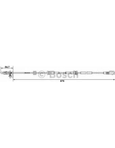 Sensor, revoluciones de la rueda Bosch 265007790