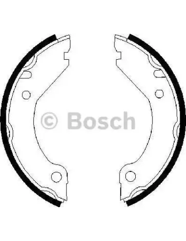 Juego de zapatas de frenos, freno de estacionamiento Bosch 986487215