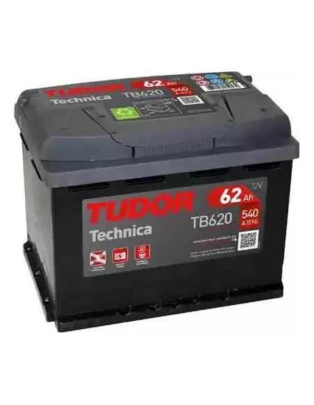 Batería Tudor Technica TB620 62Ah 540A 12V