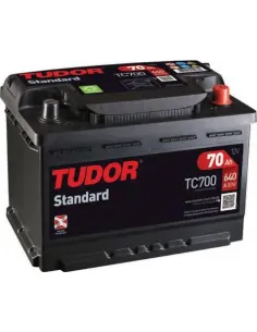 TUDOR - TC700 - Batería de arranque 70AH 640A 12V +...