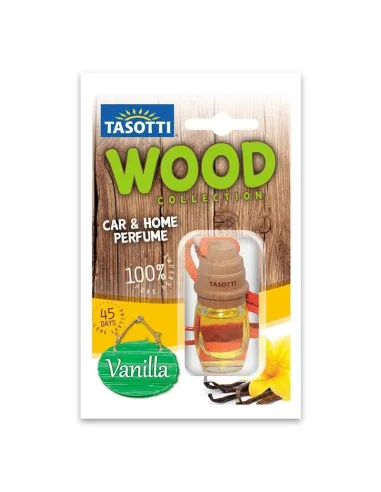 Ambientador Tasotti Madera Para Colgar Vainilla 7 Ml.