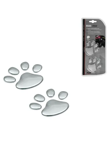 Emblema 3D Cromado Bear Paw