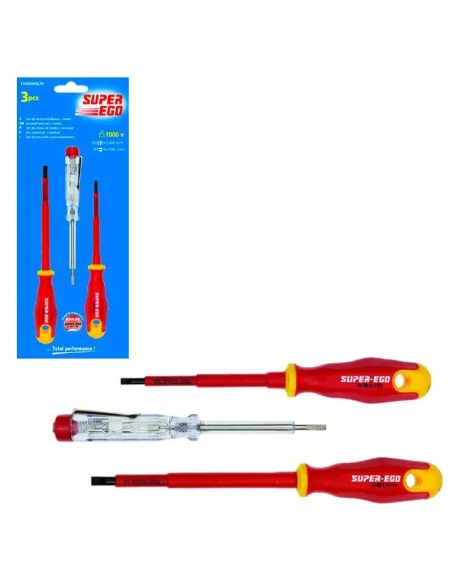 Destornilladores  Electricista Super Ego 3 Piezas