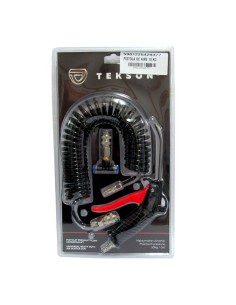 Pistola de Aire Comprimido Tekson con Manguera Espiral Hasta 10 kg